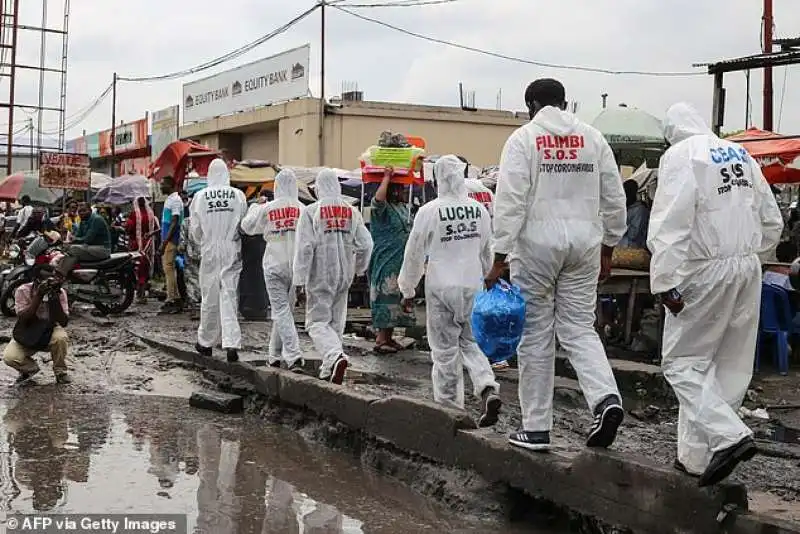 manifestazione in congo coronavirus