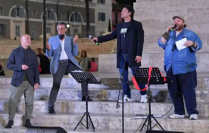 roberto ciufoli enrico lo verso agostino penna stefano fresi  foto di bacco