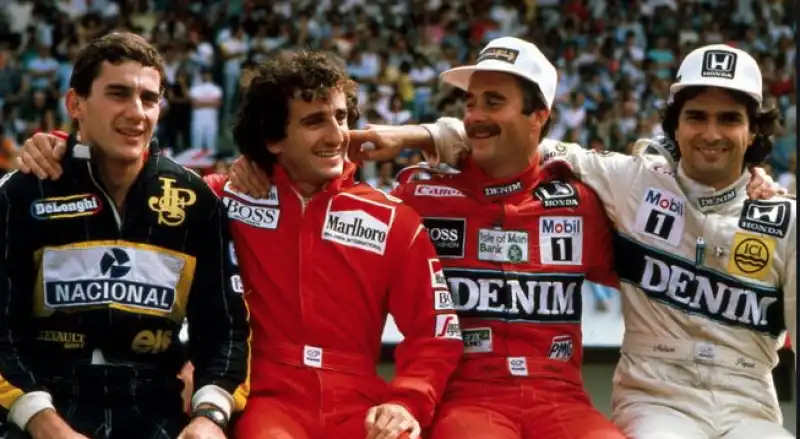 senna prost mansell piquet