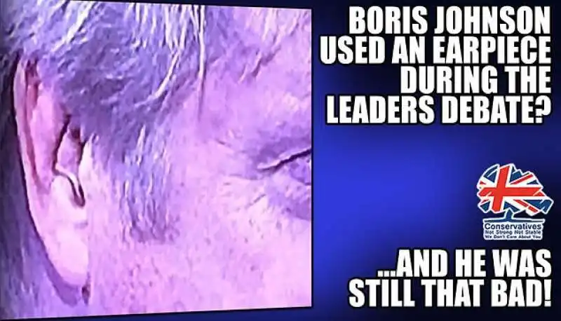 twitter e l'auricolare di boris johnson 5