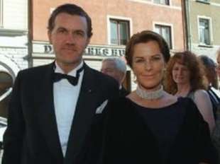 anni frid lyngstad con il marito heinrich ruzzo reuss von plauen