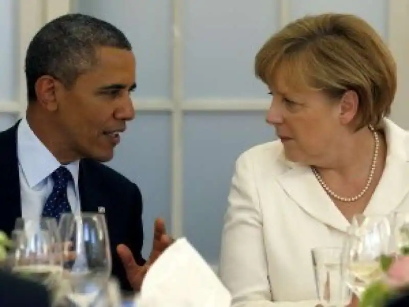 BARACK OBAMA CON ANGELA MERKEL