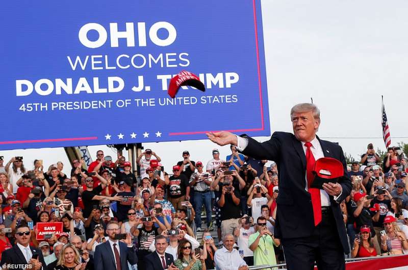 comizio di donald trump in ohio 2