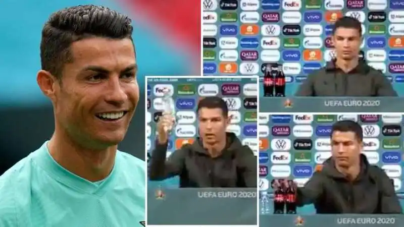 cristiano e la coca cola