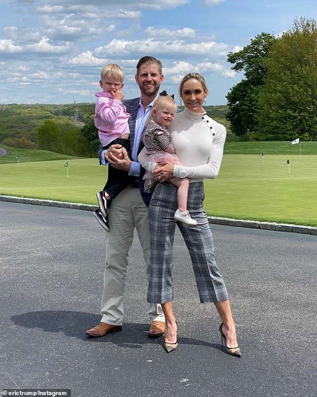 eric e lara trump con i figli luke e carolina