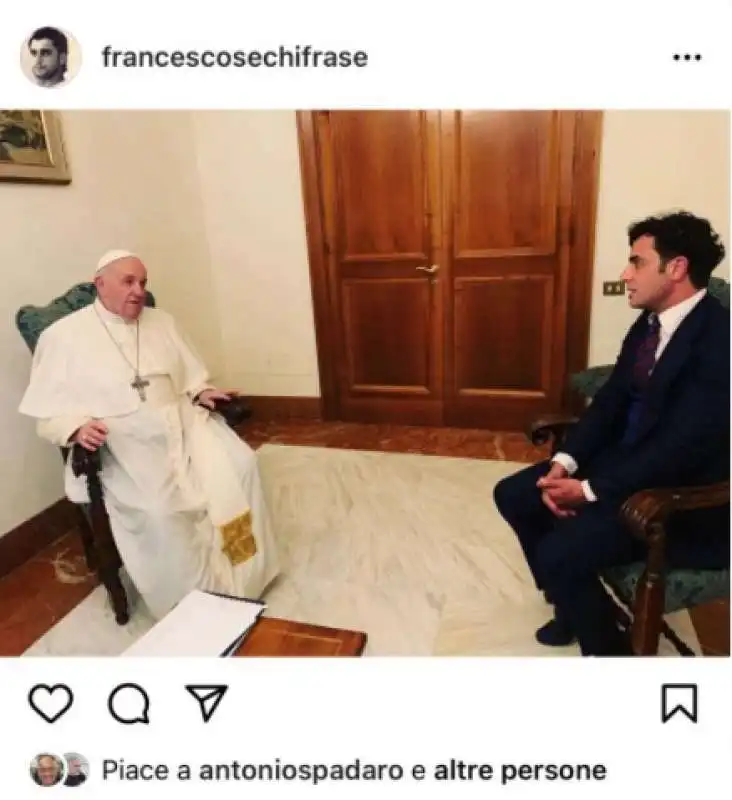 francesco sechi e papa francesco