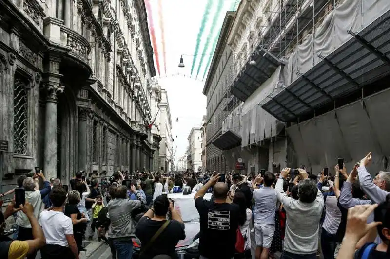 frecce tricolori sui cieli di roma   2 giugno 2021 3