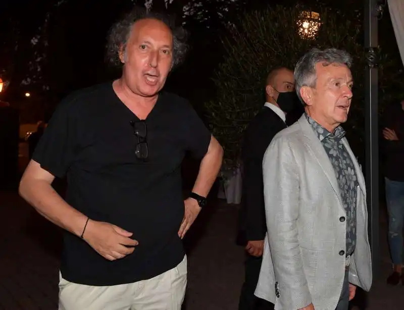 fulvio abbate con enzo ghinazzi detto pupo  foto di bacco