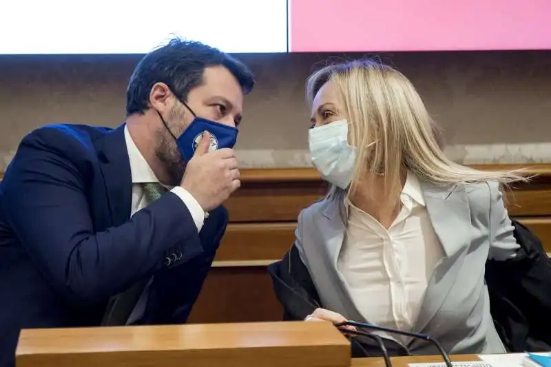 GIORGIA MELONI E MATTEO SALVINI