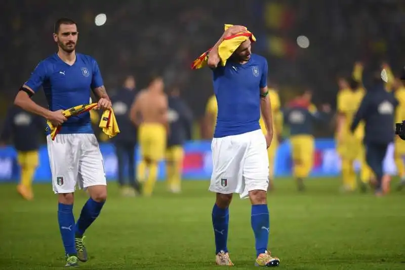 giorgio chiellini e leonardo bonucci in nazionale