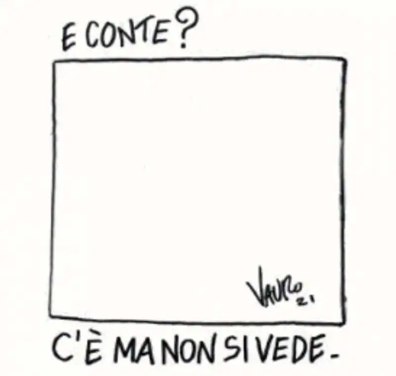 GIUSEPPE CONTE - VIGNETTA VAURO