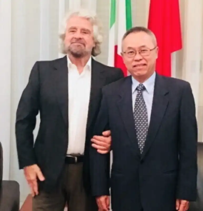 grillo con l'ambasciatore cinese