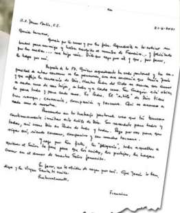 la lettera di papa francesco al gesuita james martin