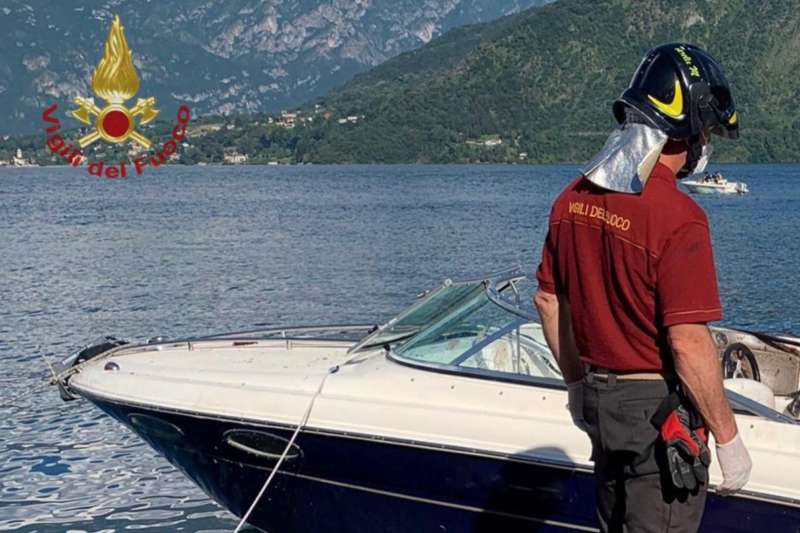 Lo scontro tra barche sul lago di Como