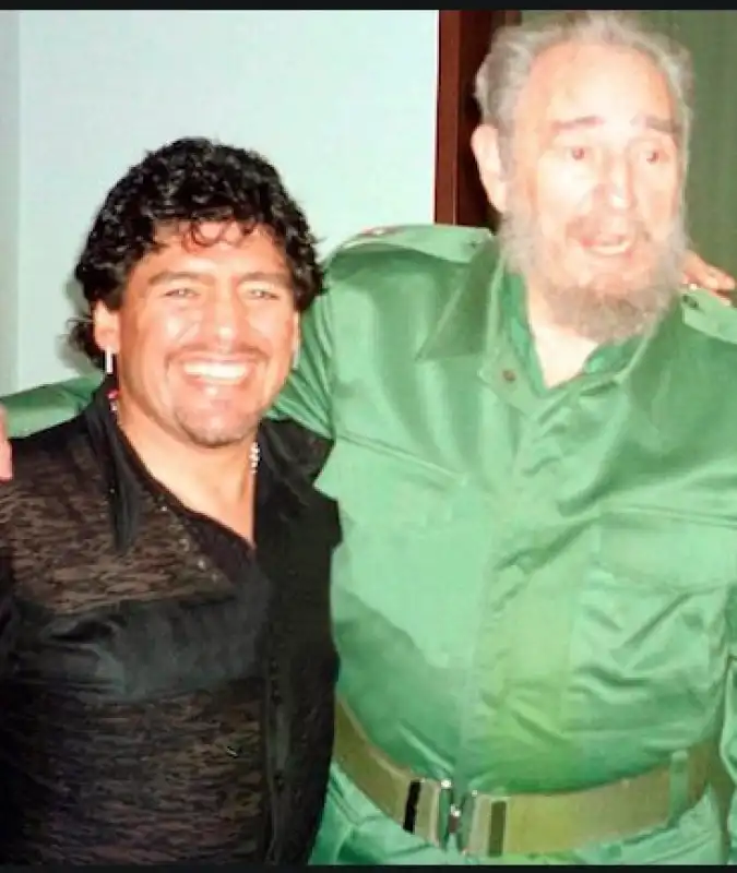 maradona fidel castro