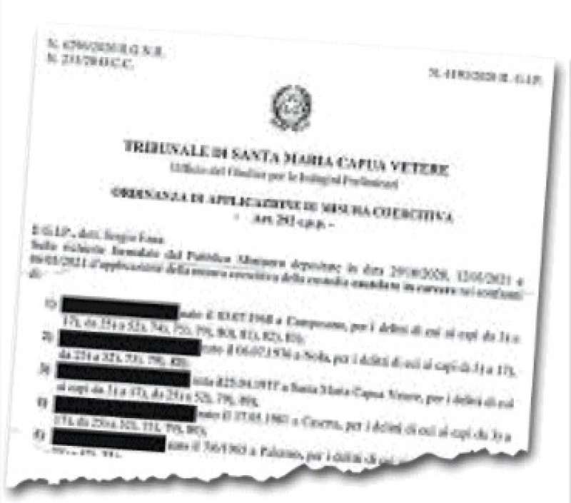 misure cautelari per 52 poliziotti santa maria capua vetere