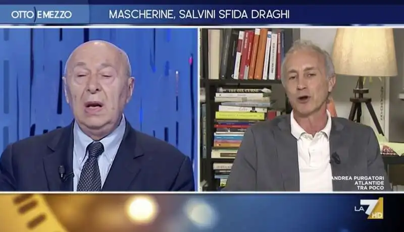 paolo mieli vs marco travaglio a otto e mezzo