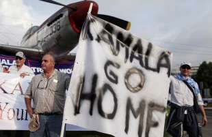 proteste in guatemala contro kamala harris 2