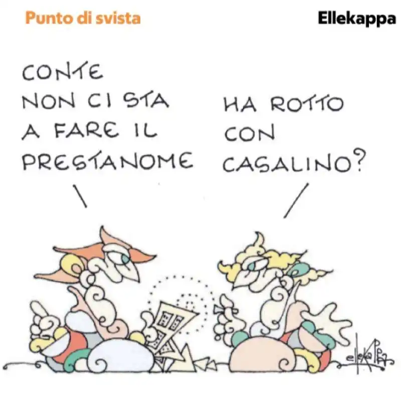 VIGNETTA ELLEKAPPA - CONTE GRILLO E CASALEGGIO