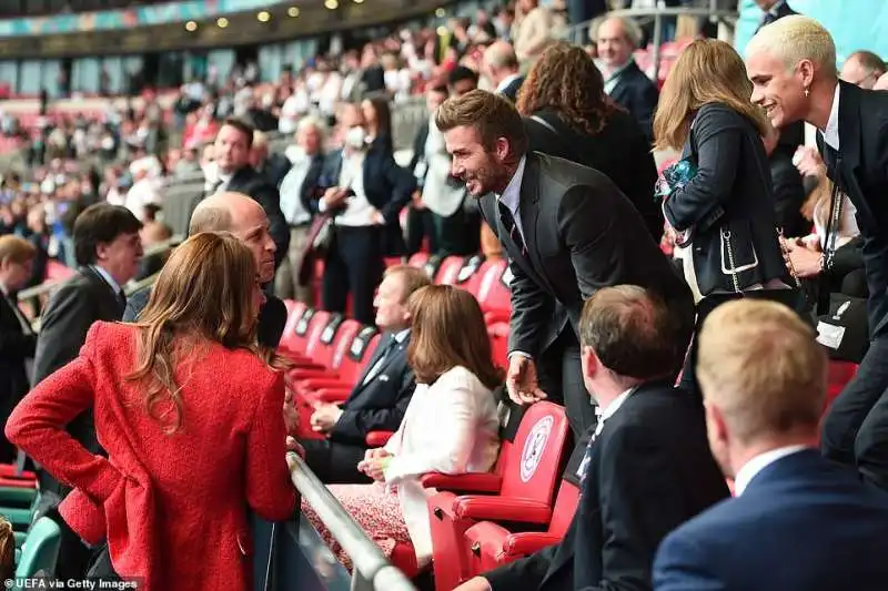 William e Kate a Wembley con Beckham