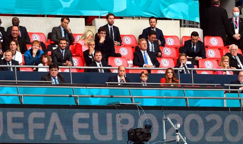 william, kate e george allo stadio per inghilterra germania 1 3