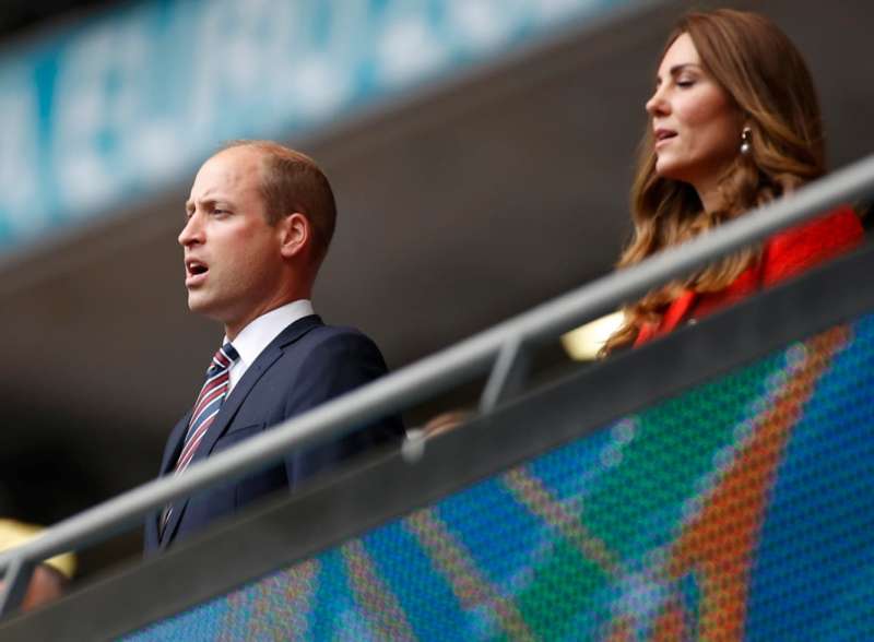 william, kate e george allo stadio per inghilterra germania 1 4