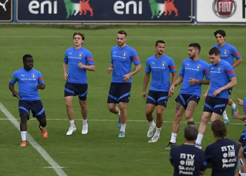 allenamenti degli azzurri per le sfide di nations league 1