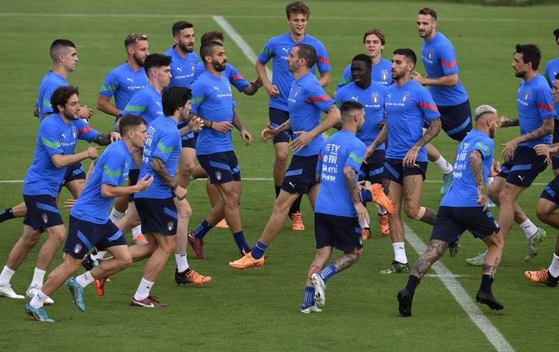 allenamenti degli azzurri per le sfide di nations league 2