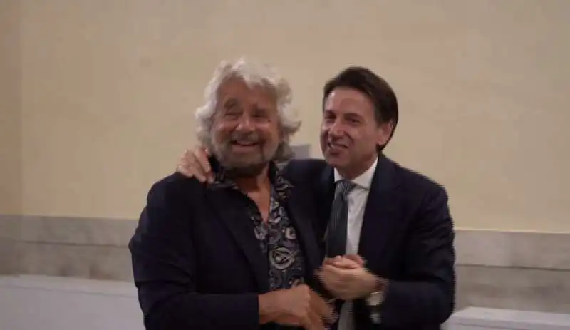 BEPPE GRILLO GIUSEPPE CONTE 