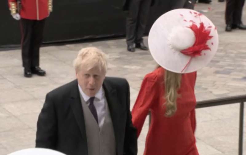 Boris Johnson e Carrie alla cattedrale di St. Paul 2