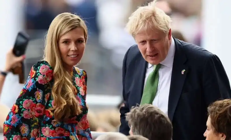 carrie e boris johnson al platinum party 