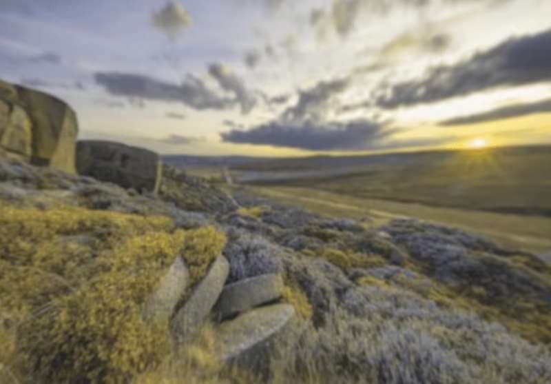 come il tuo cane vedrebbe il peak district national park