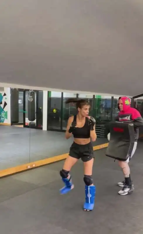 elisabetta canalis che fa kickboxing  3