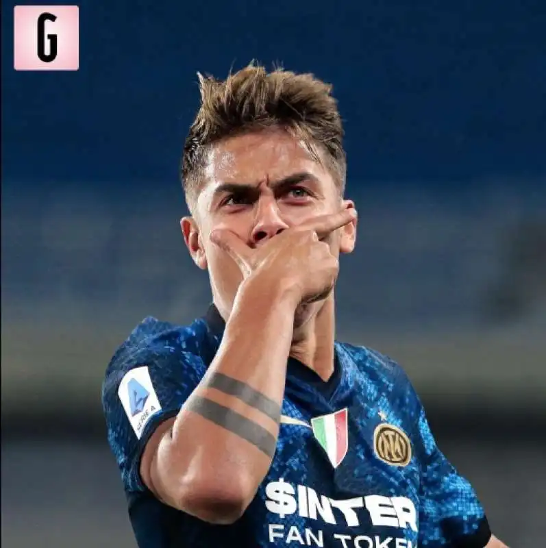 fotomontaggio di dybala interista 1