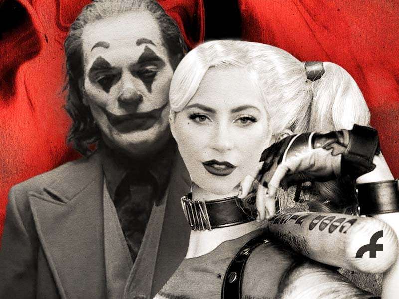 fotomontaggio di lady gaga nei panni di harley quinn