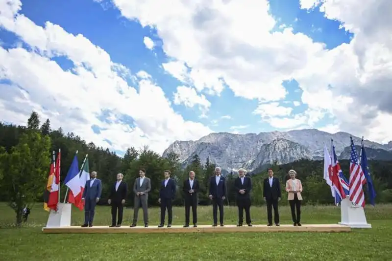 g7 in germania   foto dei leader