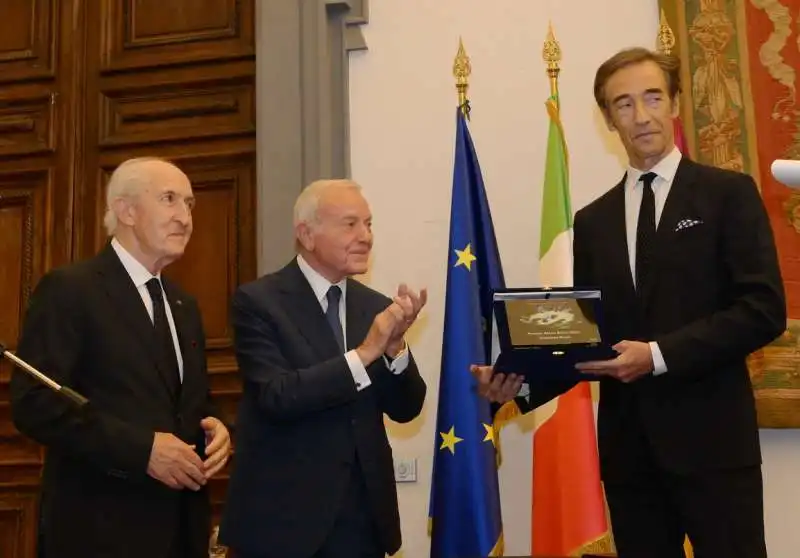 giulio maira e gianni letta premiano stanislao rizzo  foto di bacco