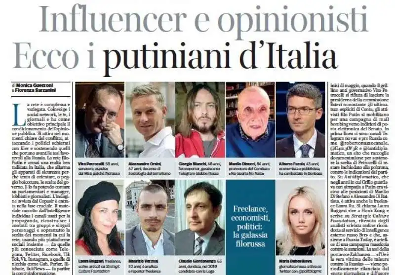 i putiniani d'italia   corriere della sera   5 giugno 2022