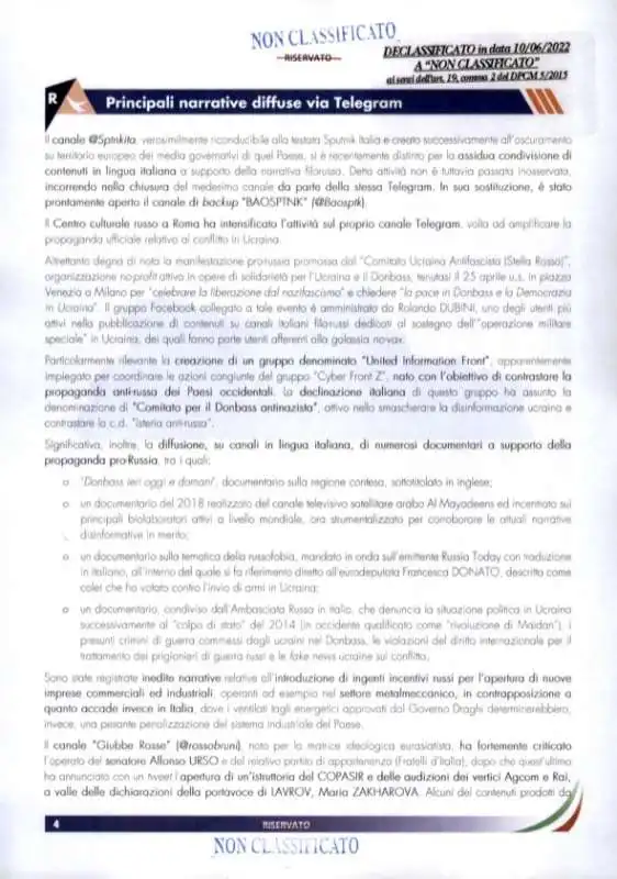 il documento sulla disinformazione in italia 4