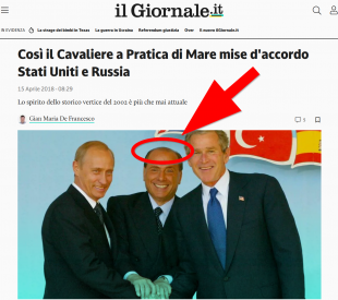 il giornale foto originale di berlusconi uscita nel 2018