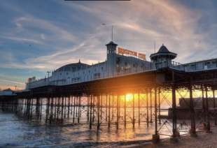 il molo di brighton visto da un occhio umano