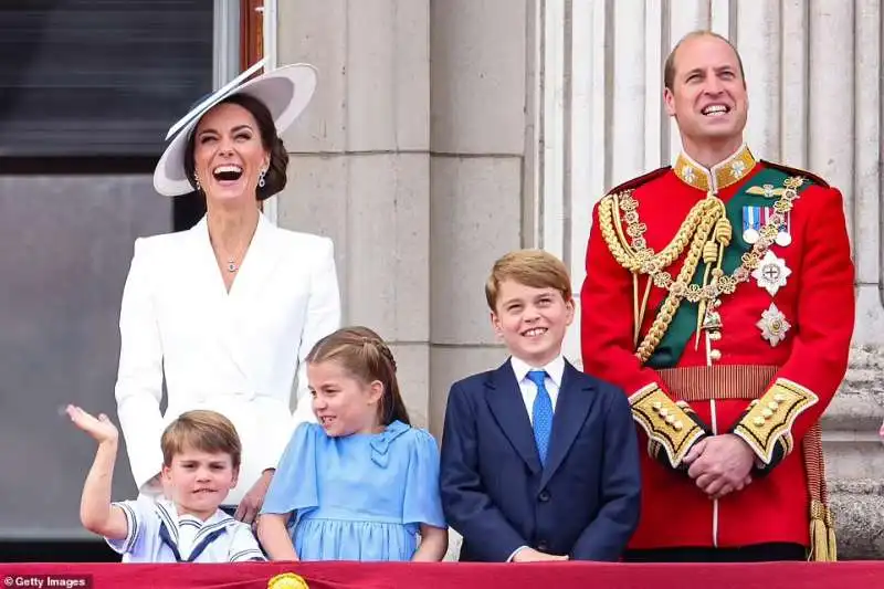 il principe william con kate e i figli 2