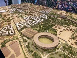 il progetto foster dello stadio del milan 1