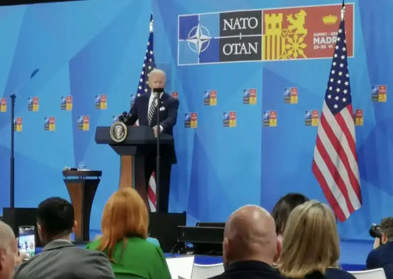 joe biden   conferenza stampa vertice nato madrid   1