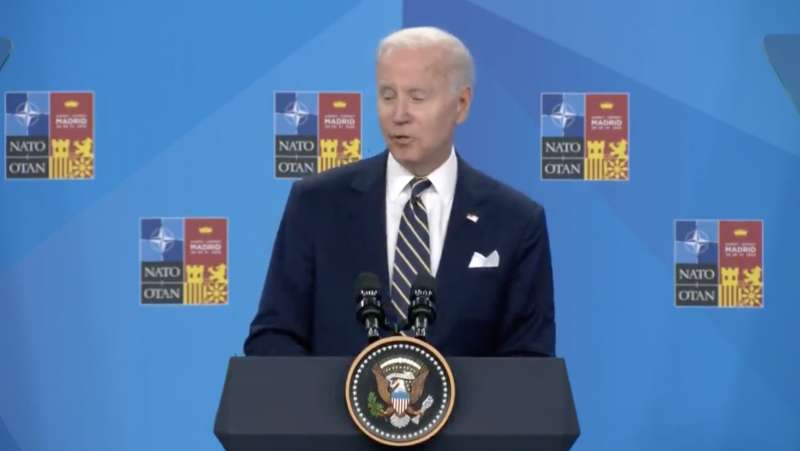 joe biden conferenza stampa vertice nato madrid 3