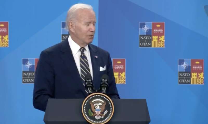 joe biden conferenza stampa vertice nato madrid 4