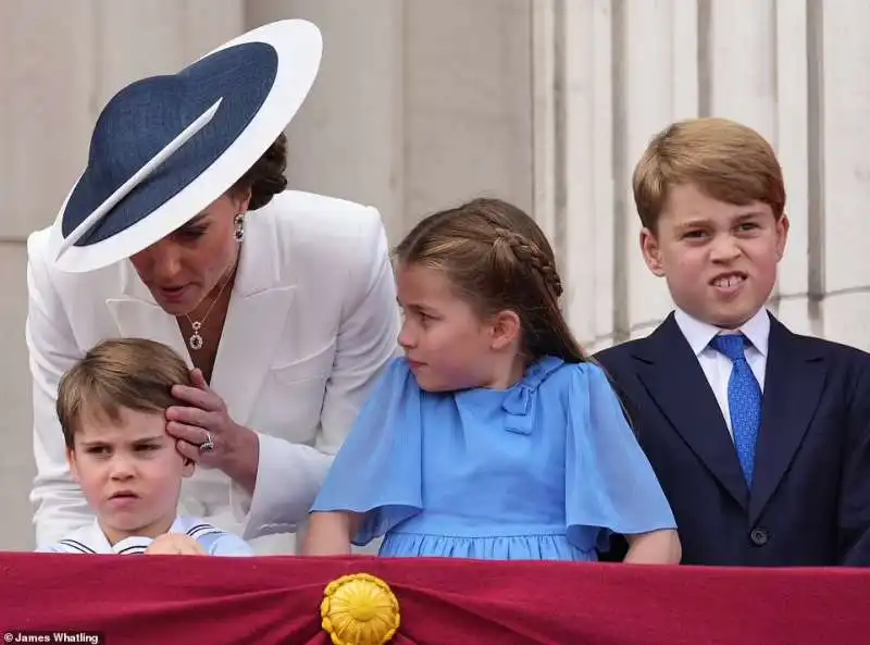 kate middleton con i figli