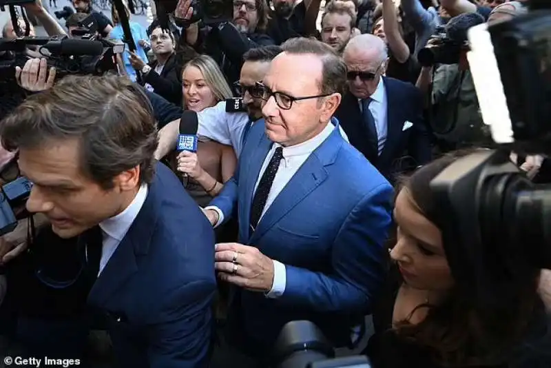 Kevin Spacey arriva al tribunale di Londra 6