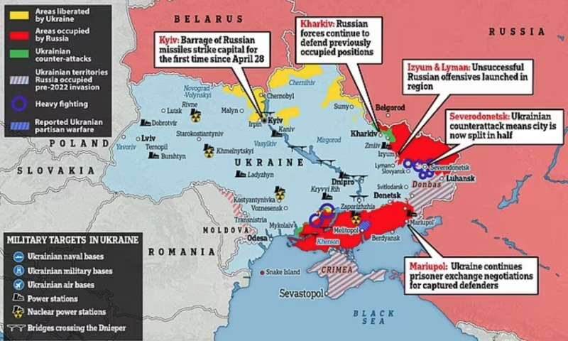 la situazione sul campoguerra in ucraina 4 giugno 2022