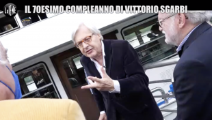 le iene il 70esimo compleanno di vittorio sgarbi 1